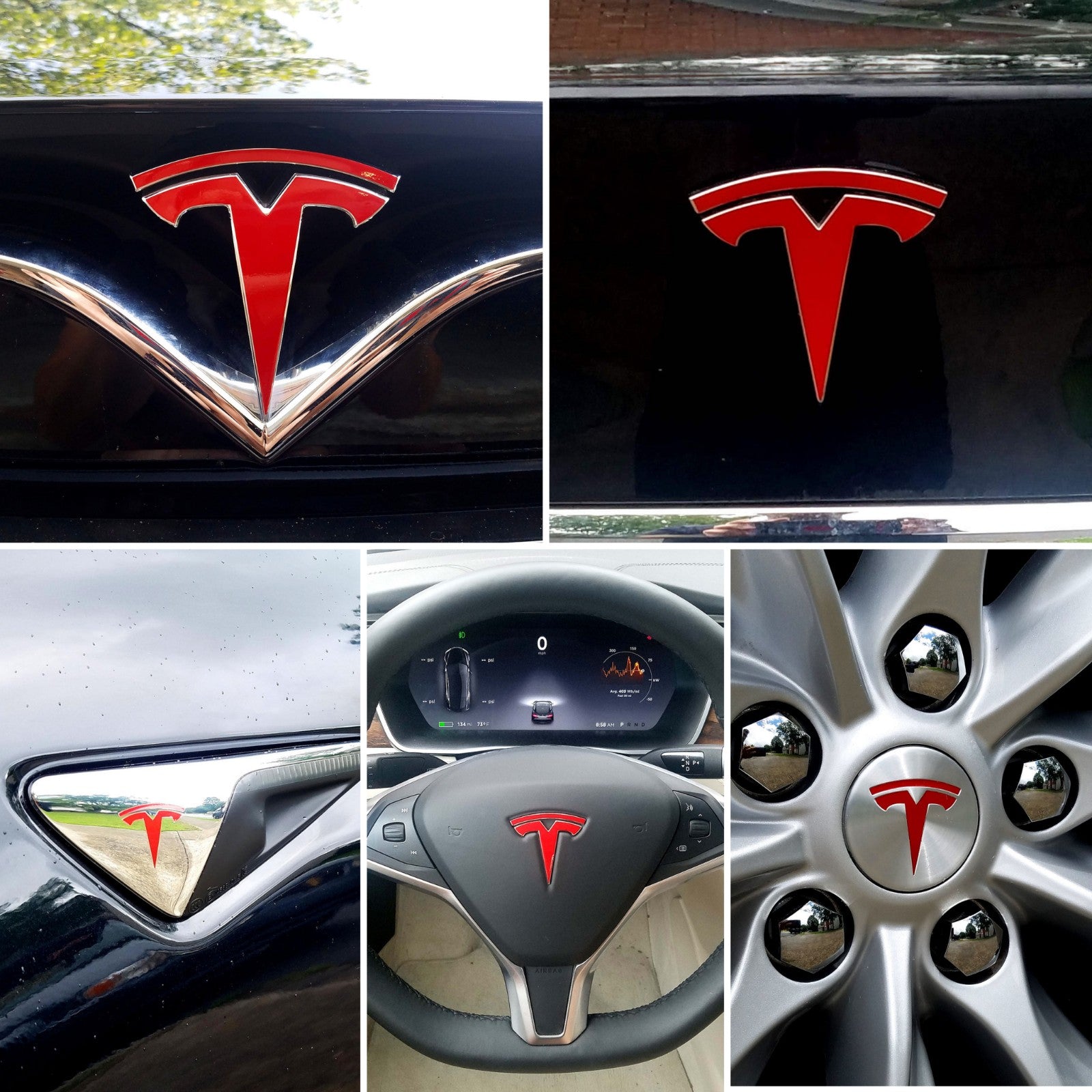 Tesla Model S Einstiegs Leisten Tür Schweller Aufkleber Etikett