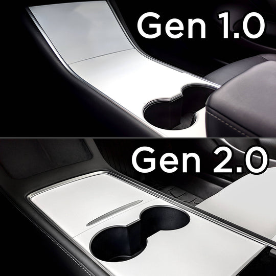 3Y center console wrap white carbon fiber#material_white-carbon-fiber