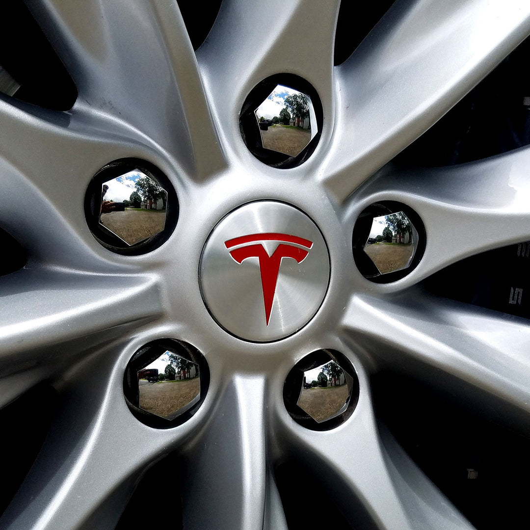 Model S Center Wheel Caps Logo Decal