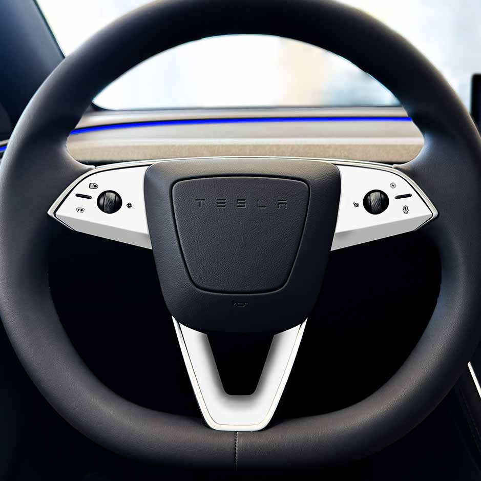 3Y steering wheel wrap tesla interior white#material_tesla-interior-white