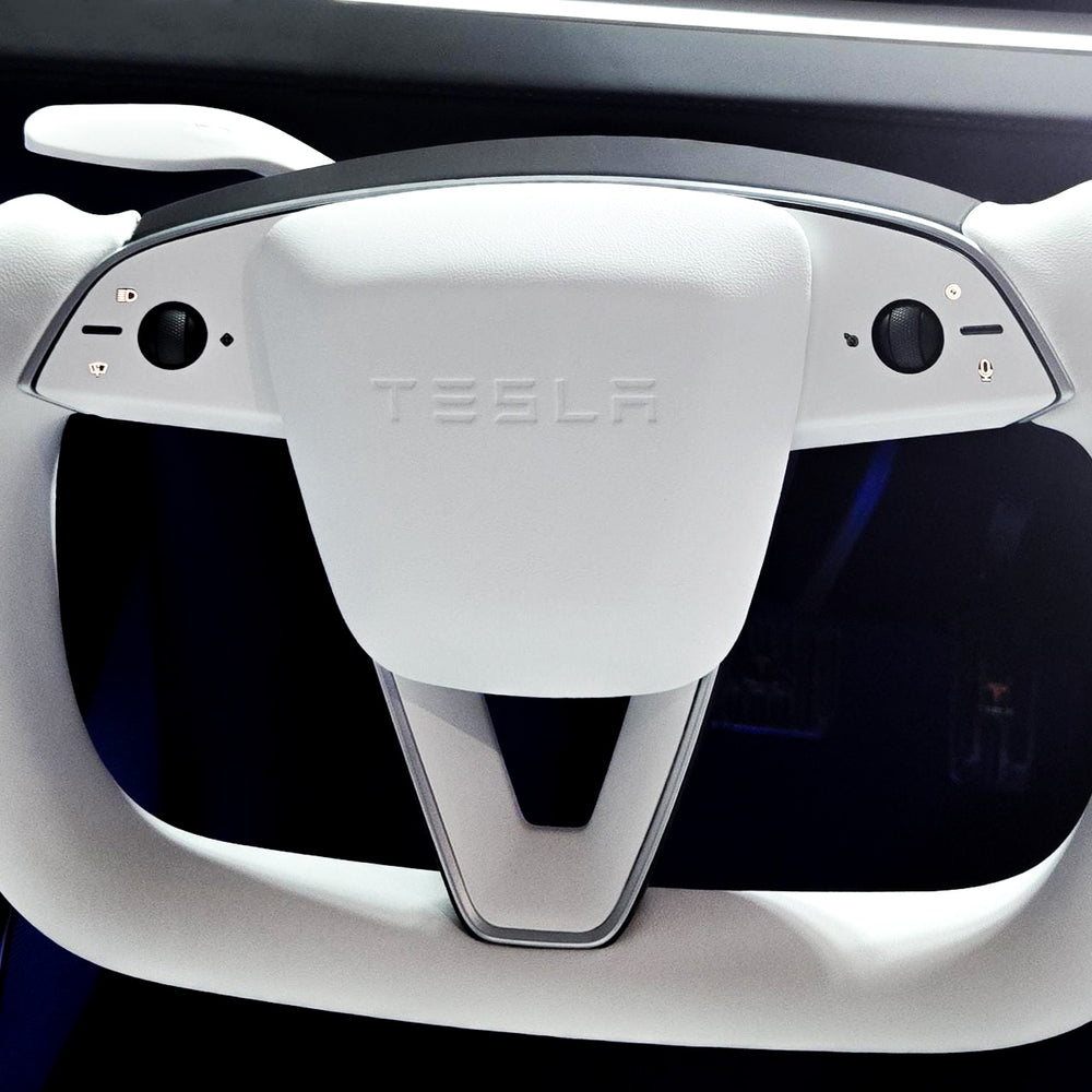 3Y steering wheel wrap tesla interior white#material_tesla-interior-white