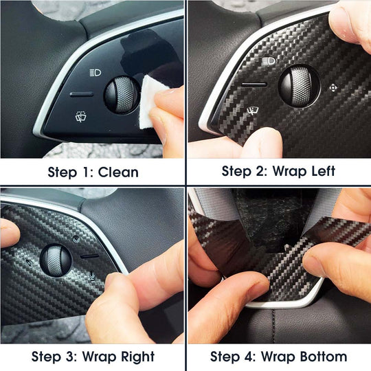 3Y steering wheel wrap carbon fiber#material_carbon-fiber
