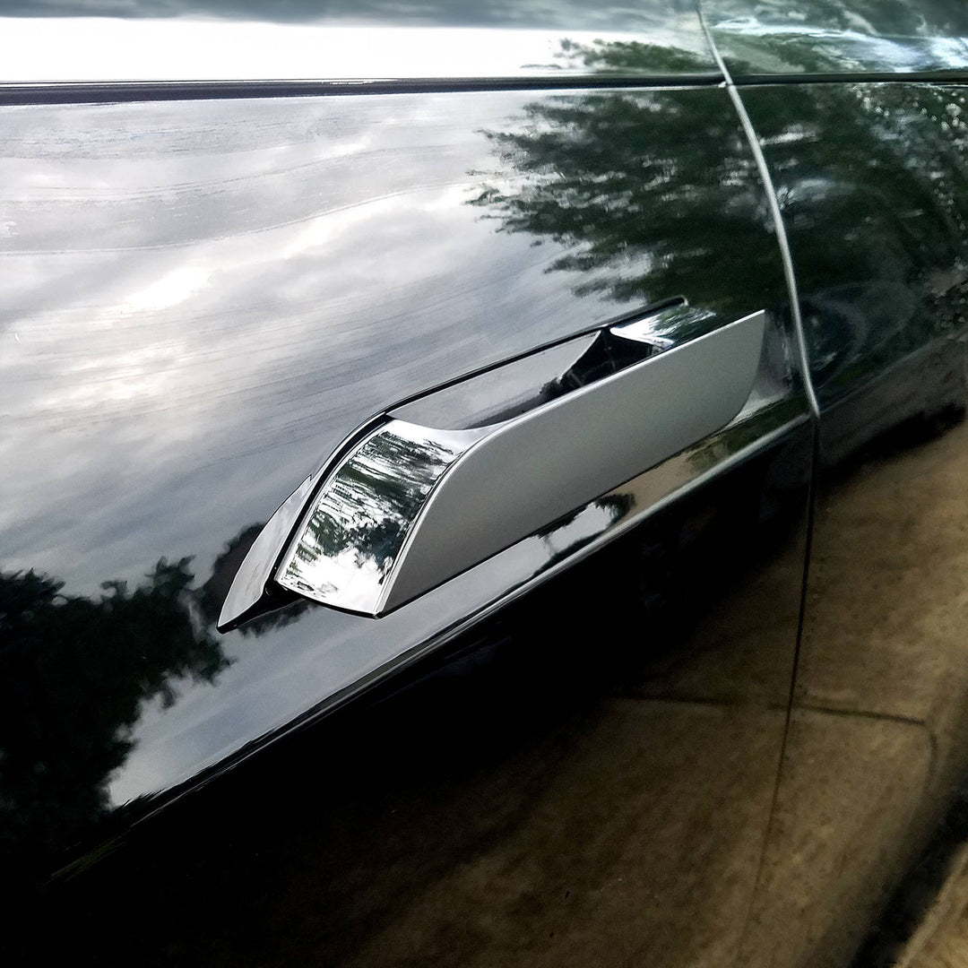 model s door handle wrap #material_satin-black