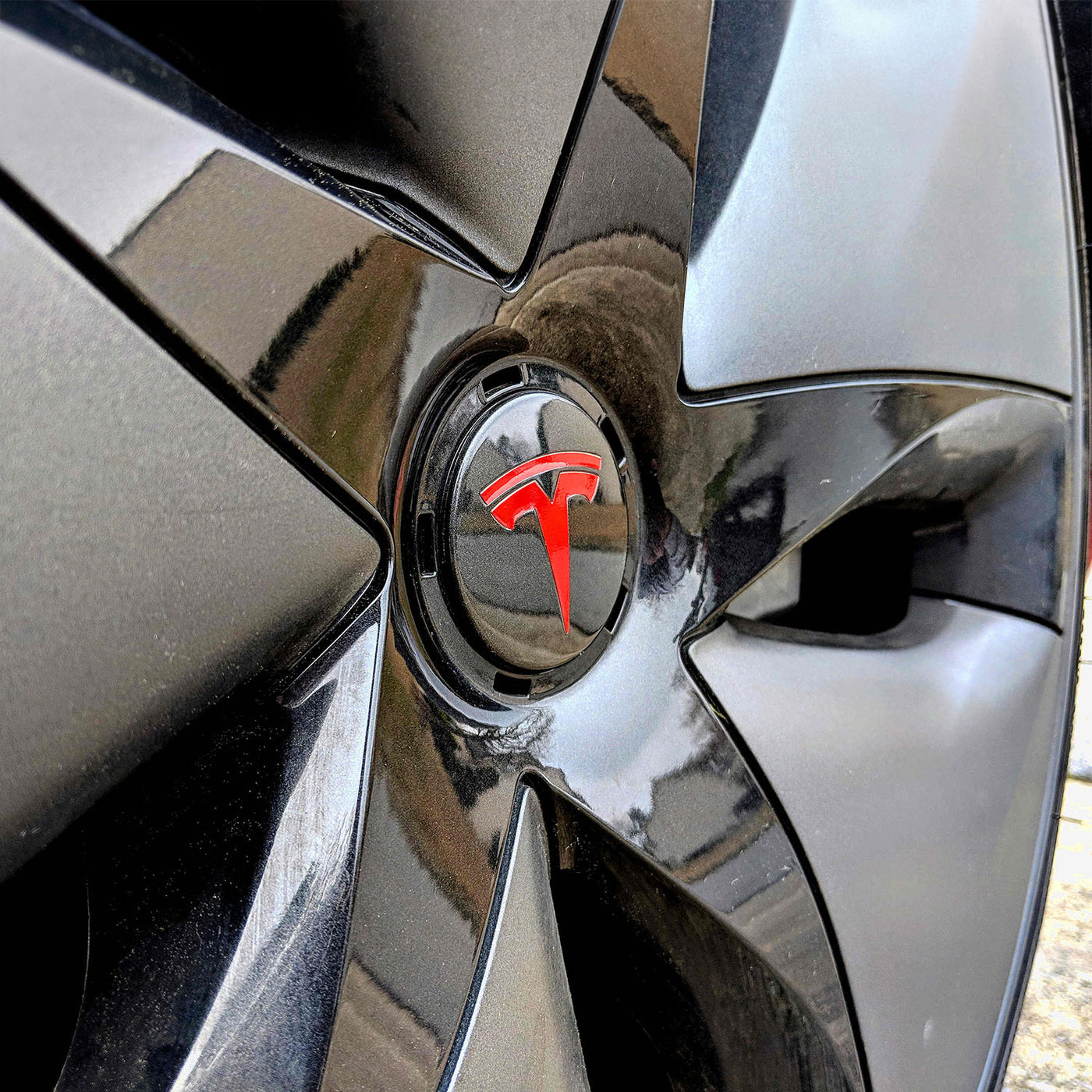 Model 3 Center Wheel Caps Logo Decal