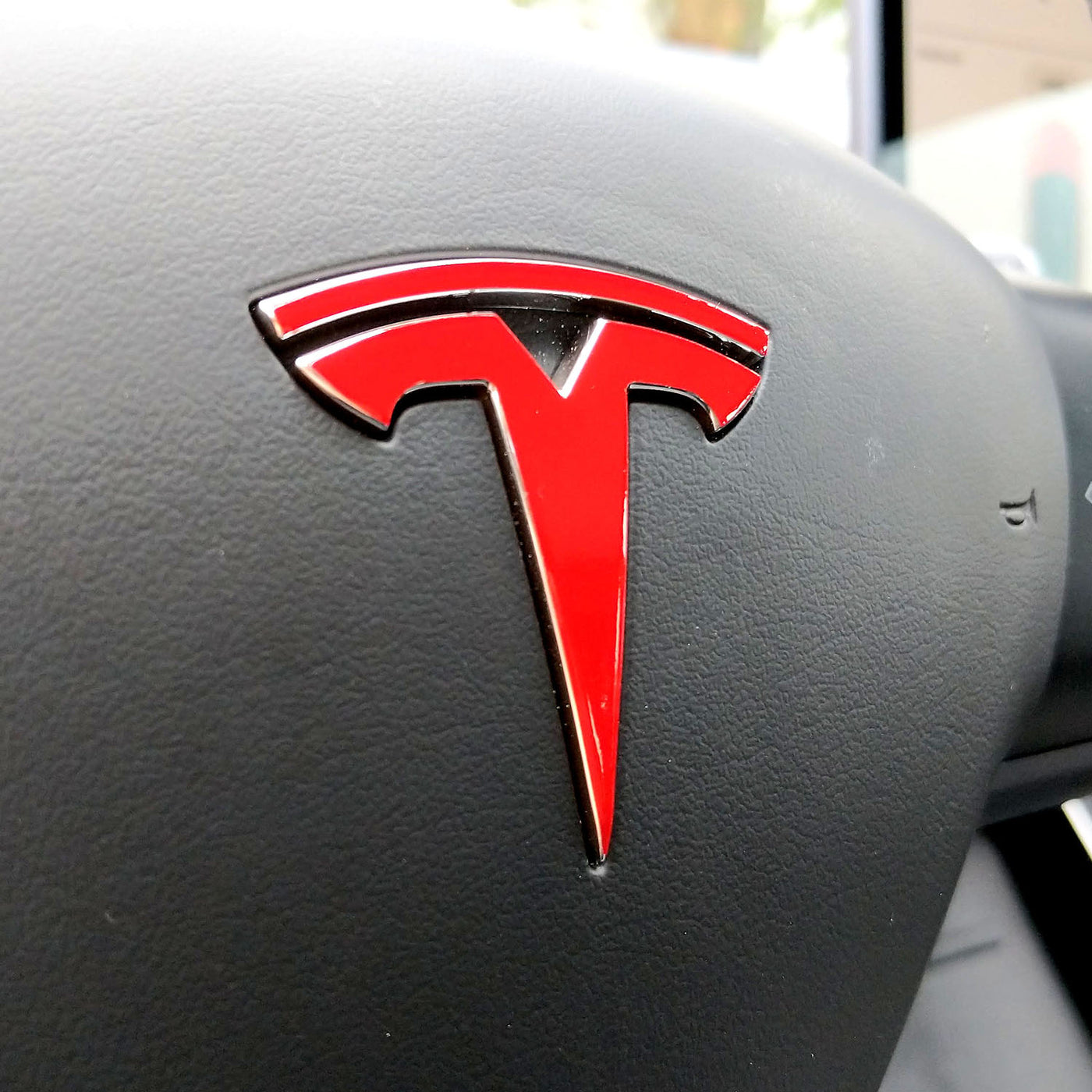 Model 3 Steering Wheel Logo Decal – EV Wraps
