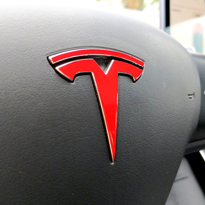 Model 3 Steering Wheel Logo Decal