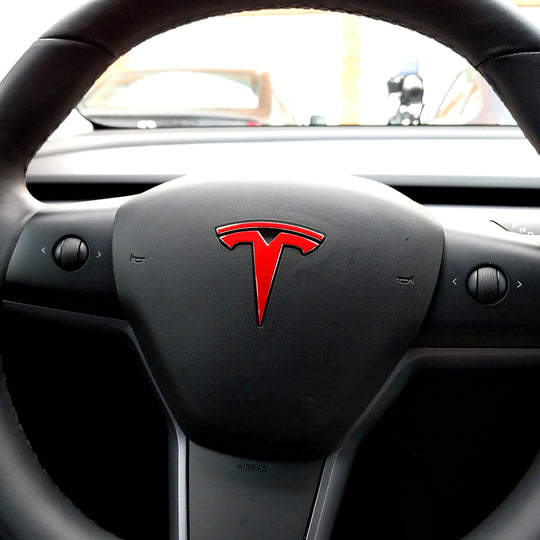Model 3 Steering Wheel Logo Decal