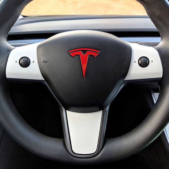 3Y steering wheel wrap tesla interior white#material_tesla-interior-white