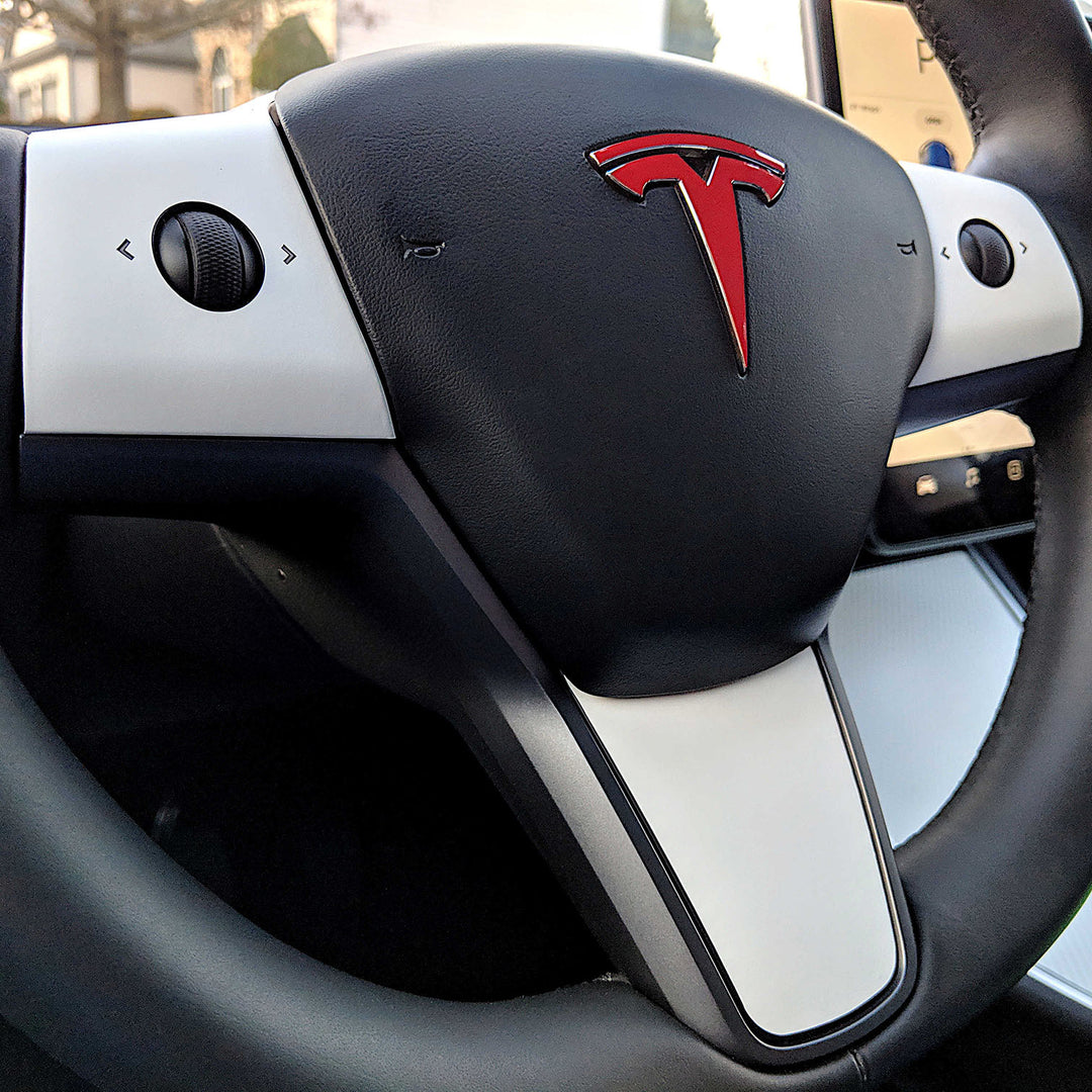 3Y steering wheel wrap tesla interior white#material_tesla-interior-white