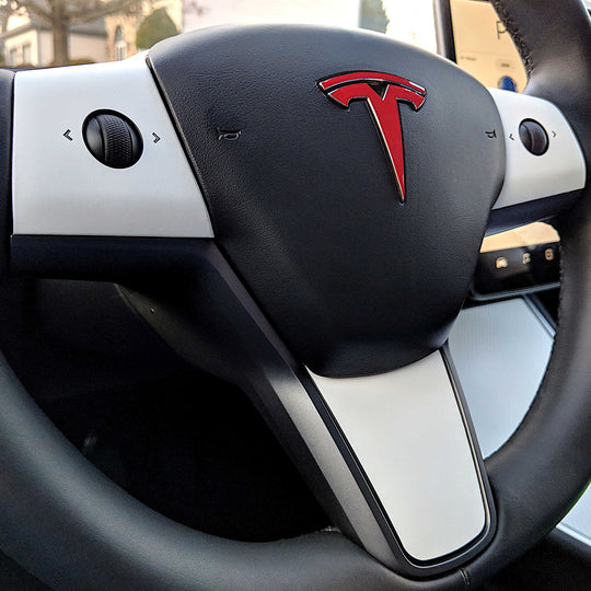 3Y steering wheel wrap tesla interior white#material_tesla-interior-white