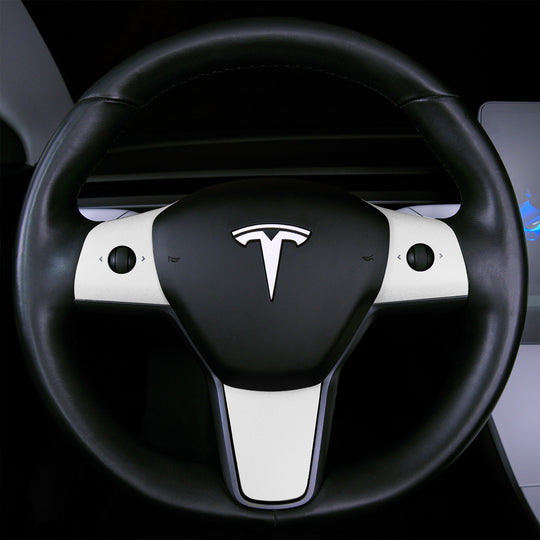 3Y steering wheel wrap tesla interior white#material_tesla-interior-white