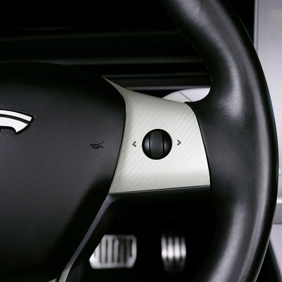 3Y steering wheel wrap white carbon fiber#material_white-carbon-fiber