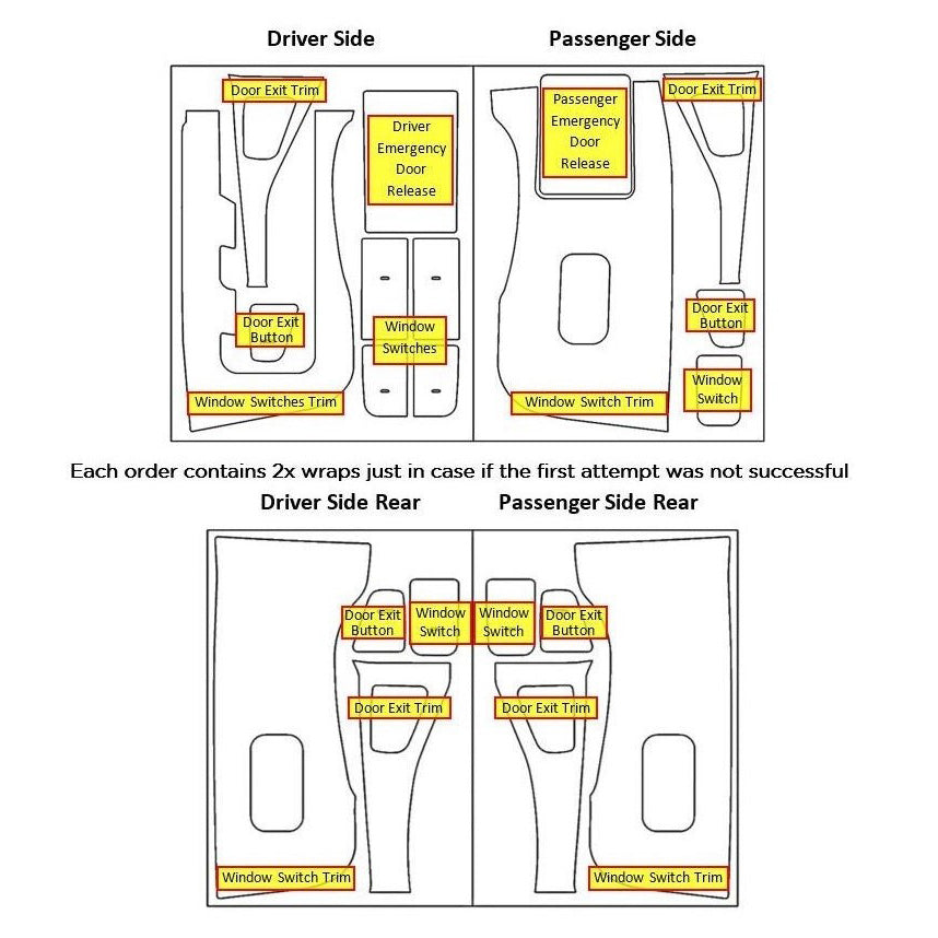 Model Y/3 Window & Door Switches Wrap