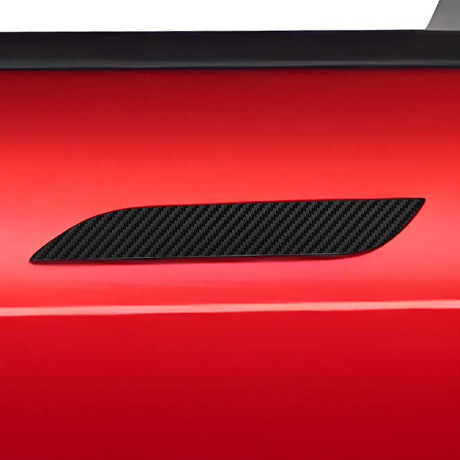 model s door handle wrap #material_carbon-fiber