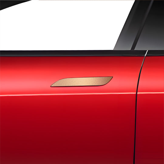 model s door handle wrap #material_rose-gold