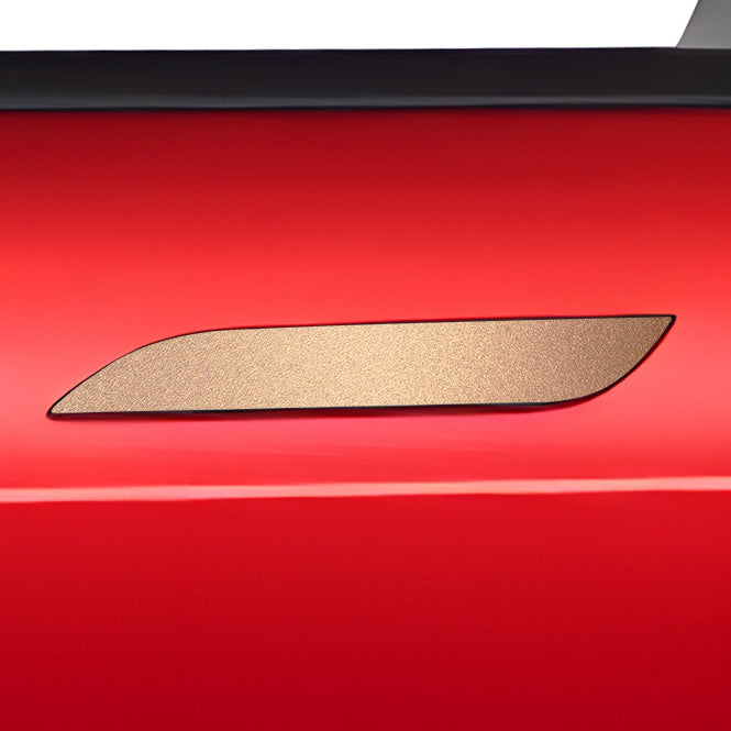 model s door handle wrap #material_rose-gold
