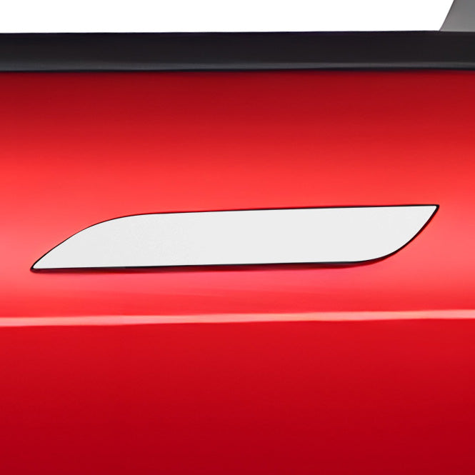 model s door handle wrap #material_satin-white