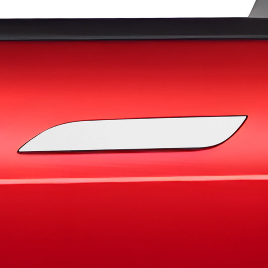 model s door handle wrap #material_satin-white