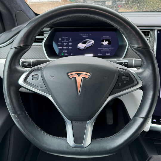 Model S Steering Wheel Logo Decal