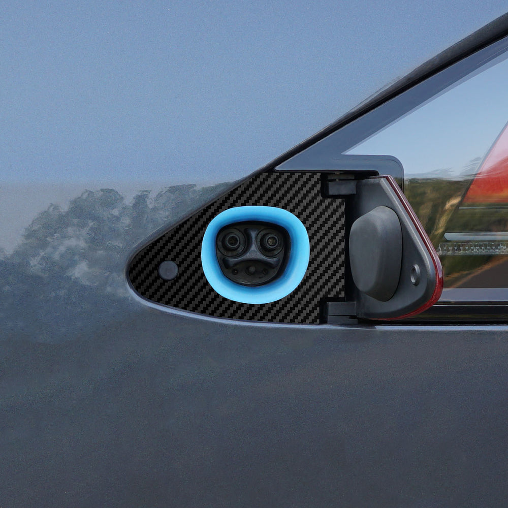 m3y charge port wrap #material_carbon-fiber