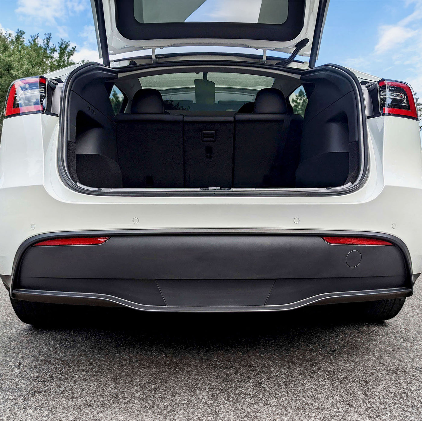 model y trunk bumper protector #ultrasonic-sensors-on-bumper_my-vehicle-has-sensors