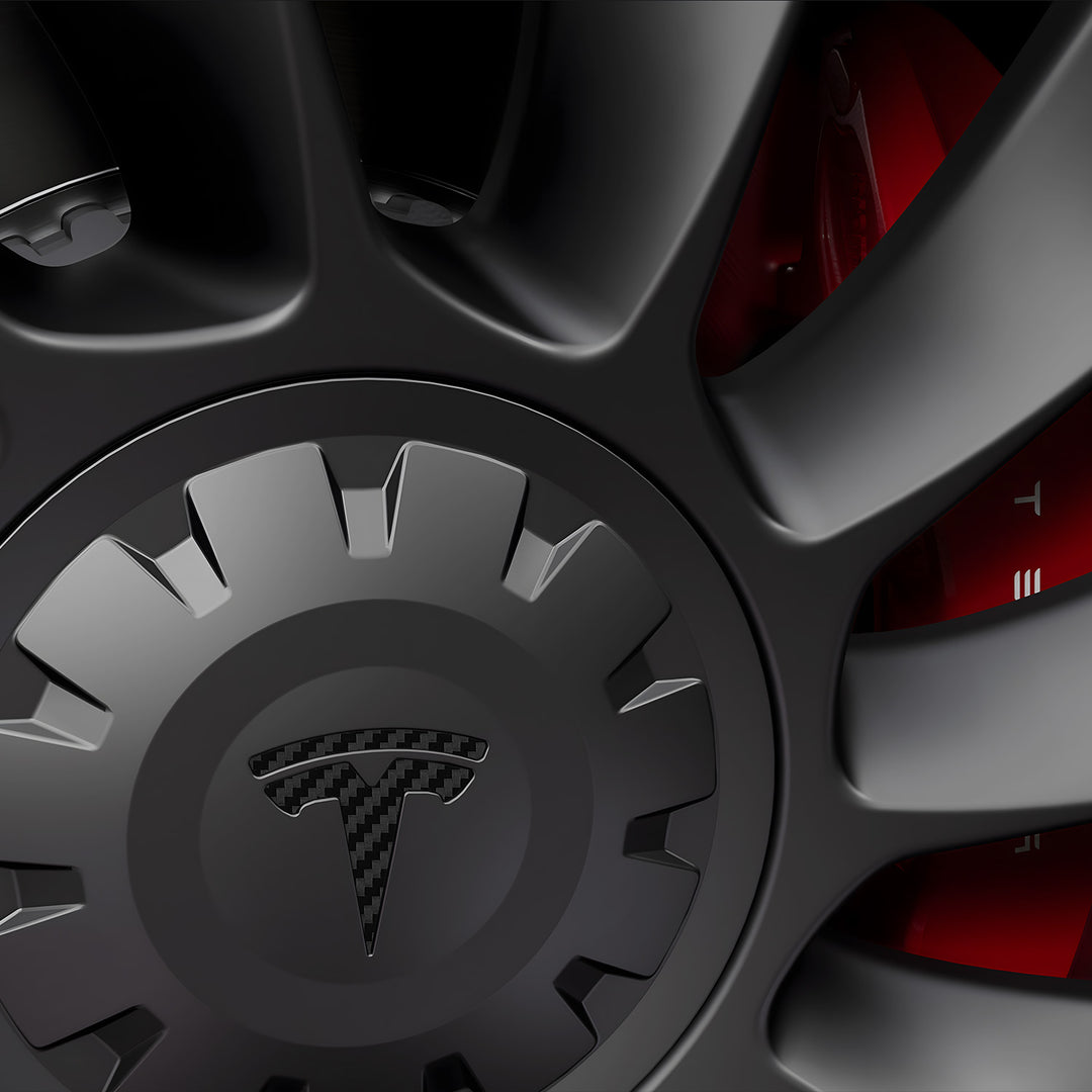 Model S Center Wheel Caps Logo Decal