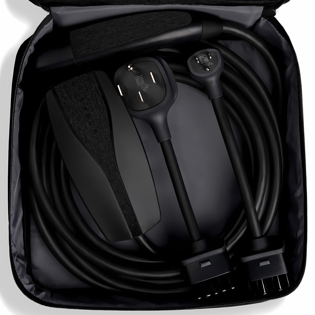 Tesla Mobile Connector Wrap #material_brushed-black-metallic