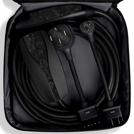 Tesla Mobile Connector Wrap #material_forged-carbon