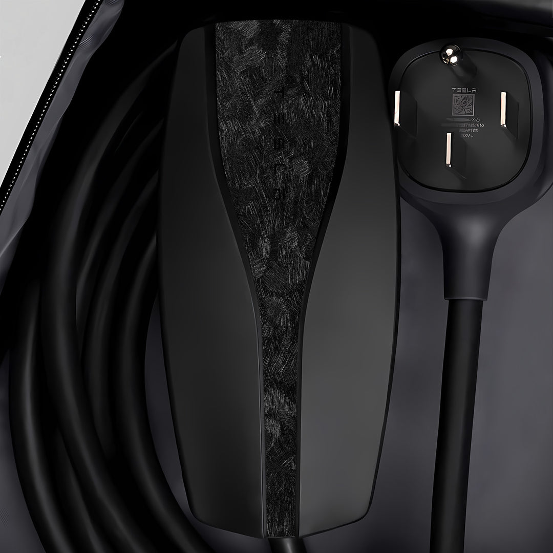 Tesla Mobile Connector Wrap #material_forged-carbon