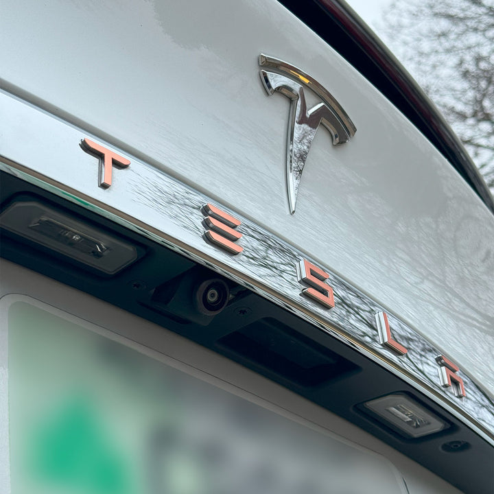 Tesla Model S Rose Gold Trunk 