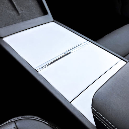 3Y center console wrap tesla interior white#material_tesla-interior-white