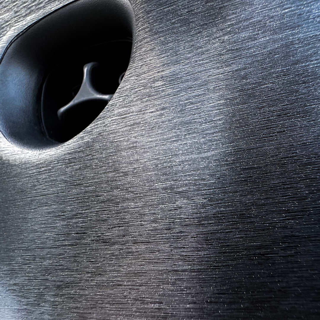 model 3 model y charge port wrap #material_brushed-black-metallic