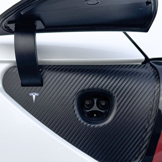 model 3 model y charge port wrap #material_carbon-fiber